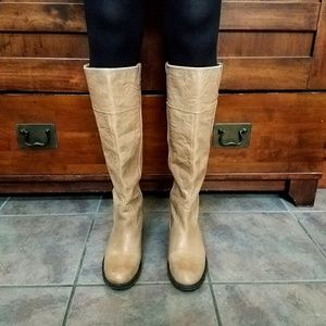 Tan Leather Gianni Bini Boots